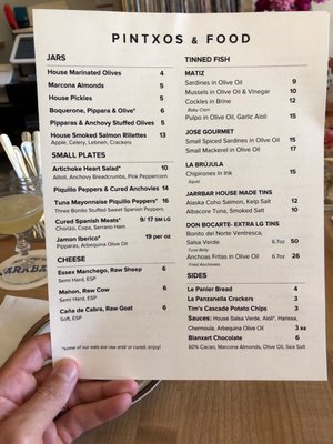 Menu photo 2 JarrBar Seattle, WA