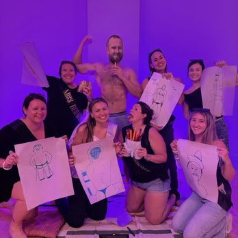 Drink & Draw - The girls and our model, Arno! - Team Building Activities Near Me Drink & Draw - The girls and our model, Arno! - Team Building Activities Near Me
