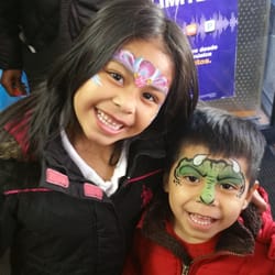 Face painting kids in Manhattan, Queens, Brooklyn, Bronx, Staten Island and tristate area. Happy kids with face paint! Sheila Jordan Art