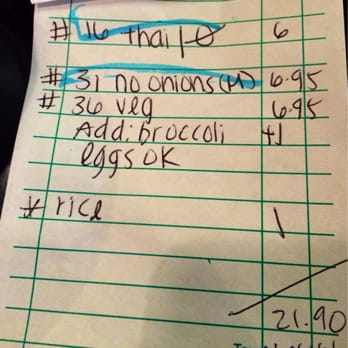 Champa Garden - bill - Thai Near Me - Redding, California