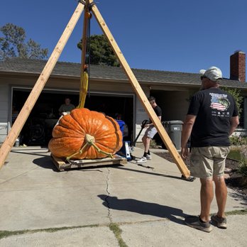 Pri Crane Service - Before PRI Crane Service came to the rescue. The past homemade method wasn't working so well. The pumpkin was too heavy. - Crane Services Near Me - El Cajon, California
