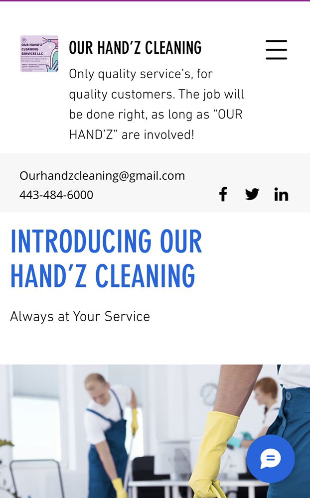 OUR HAND’Z CLEANING SERVICE’S Request a Quote 1031 Witherspoon Rd