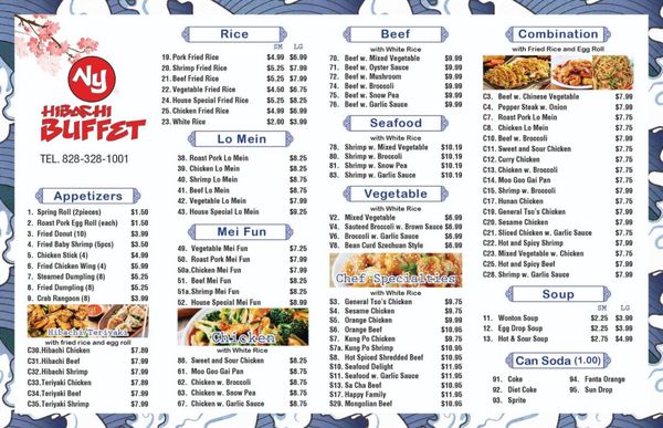 Menu photo 2 NY Hibachi Buffet Hickory, NC