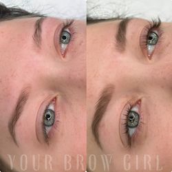 Brow tint and lash lift