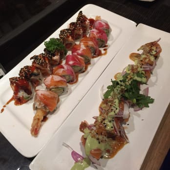 Hoshi Sushi - Superman, Ninja and Green River rolls - Sushi Bars Near Me - Fullerton, California