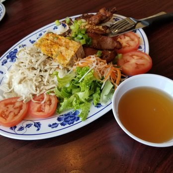 Viet Huong - #51 Com Bi Cha Suong (Shredded Pork, Egg Meatloaf, Pork Chop Over Rice) - $11.50. I enjoyed it. - Vietnamese Near Me - El Monte, California Viet Huong - #51 Com Bi Cha Suong (Shredded Pork, Egg Meatloaf, Pork Chop Over Rice) - $11.50. I enjoyed it. - Vietnamese Near Me - El Monte, California