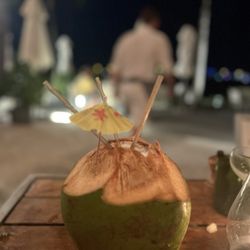 Amara at Paraiso - Coconut cocktail