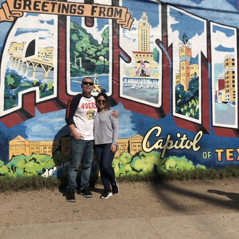 Greetings From Austin Postcard Mural - Public Art Near Me - Austin, Texas