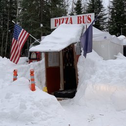 Covered in snow but still open.