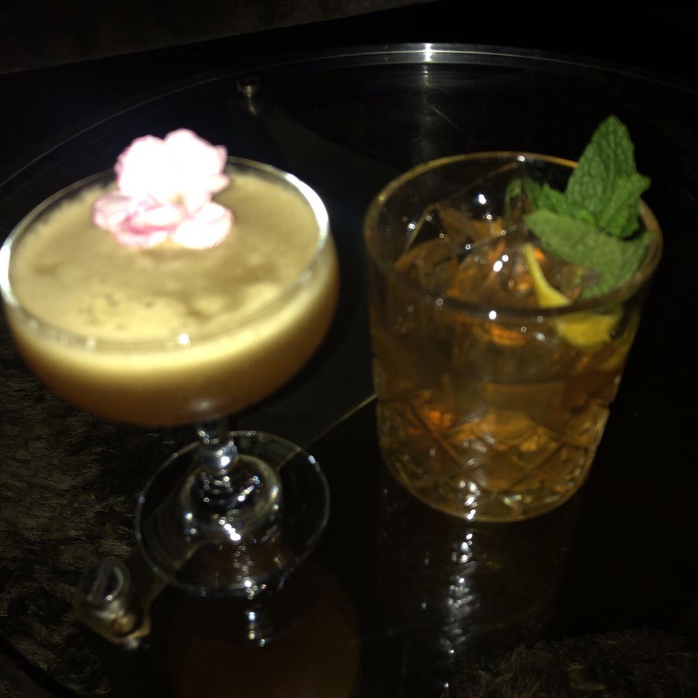 Cold Drinks Bar - The Cindy (Left) and Sometimes Old Fashioned (Right) - Cocktail Bars Near Me - San Francisco, California Cold Drinks Bar - The Cindy (Left) and Sometimes Old Fashioned (Right) - Cocktail Bars Near Me - San Francisco, California