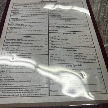Wendy's Place - Menu - Diners Near Me - El Segundo, California