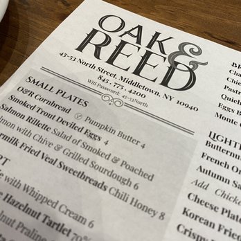 Oak & Reed - Amazing menu - Beer Bar Near Me - Middletown, New York