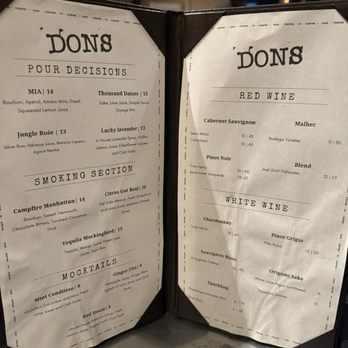 DONS Southern Social - Menu - Southern Near Me - Hot Springs, Arkansas DONS Southern Social - Menu - Southern Near Me - Hot Springs, Arkansas