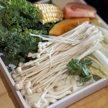Shabubu - Vegetable platter - Hot Pot Near Me - Arcadia, California