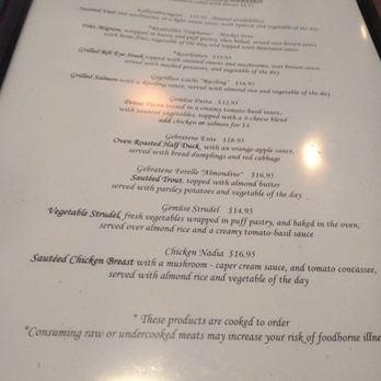 Waldhorn Restaurant - Menu 5 - German Near Me - Pineville, North Carolina