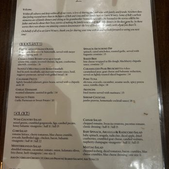 Garré Cafe - Lunch Menu Jan 2026 - Mediterranean Near Me - Livermore, California
