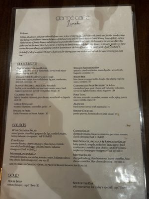 Menu photo 5 Garré Cafe Livermore, CA
