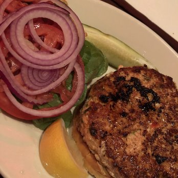 Redcoat Tavern - Salmon burger - Bars Near Me - Royal Oak, Michigan