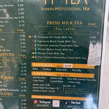 TP Tea - Menu - Bubble Tea Near Me - Cerritos, California TP Tea - Menu - Bubble Tea Near Me - Cerritos, California