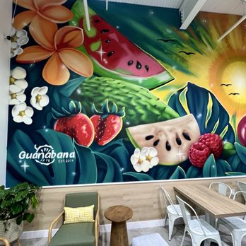 Guanabana - Gorgeously painted wall! Stunning! - Ice Cream & Frozen Yogurt Near Me - Jacksonville, Florida