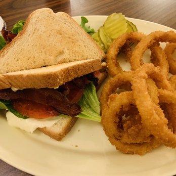 Clanton's Cafe - BLT with Onion Rings - American Near Me - Vinita, Oklahoma