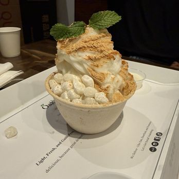 Oakobing - Single Injeolmi Shaved Ice - Shaved Ice Near Me - Los Angeles, California