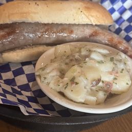 Brat On A Bun with German Potato Salat