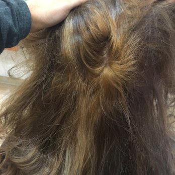 HairMasters - . I asked for a dark light brown and ended up with 4 different colors - Hair Salons Near Me - Modesto, California HairMasters - . I asked for a dark light brown and ended up with 4 different colors - Hair Salons Near Me - Modesto, California