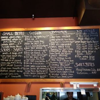 CT Bistro - Menu board. - Vietnamese Near Me - Portland, Oregon