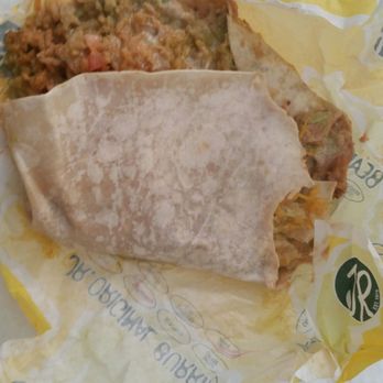Miguels Jr - I asked for NO SOUR CREAM NO MEAT on both burritos. They both had meat and extra sour cream. - Mexican Near Me - Corona, California