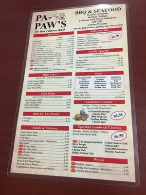 Menu photo 8 Pa-Paw's BBQ North Wilkesboro, NC Menu photo 8 Pa-Paw's BBQ North Wilkesboro, NC