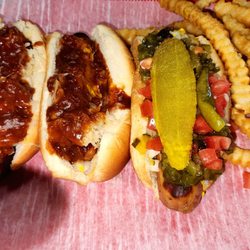 Tony's Hot Dogs food