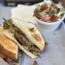 Basil Cafe & Catering - BLT with broccoli salad.