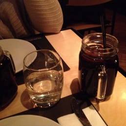 I'm not sure my coke needed to be served a jar. The glass next to it would have sufficed...