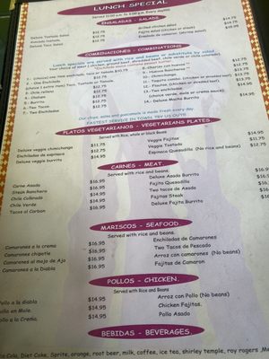 Menu photo 5 Las Tres Marias Monroe, WA