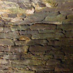 Gallarus Oratory - Looking up at the ceiling from inside