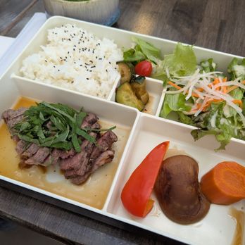 Wagashi Tea House - Beef Tataki Bento Box - Coffee & Tea Near Me - Canmore, Alberta Wagashi Tea House - Beef Tataki Bento Box - Coffee & Tea Near Me - Canmore, Alberta