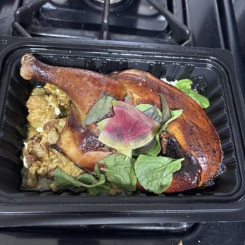 The Barn South Broadway - Smoked chicken takeout entree with curry cauliflower - Wine Bars Near Me - Englewood, Colorado