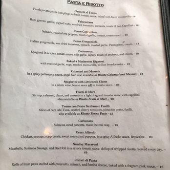 Carmelina's - Menu - Italian Near Me - Boston, Massachusetts