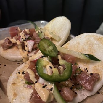Squid Ink Eclectic Eats & Drinks - Tuna bao - Gastropubs Near Me - Mobile, Alabama Squid Ink Eclectic Eats & Drinks - Tuna bao - Gastropubs Near Me - Mobile, Alabama
