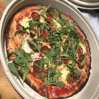 Acre Pizza - Gluten free pepperoni with arugula - Pizza Near Me - Sebastopol, California