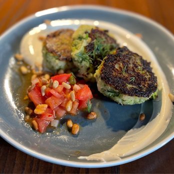 Trade - Zucchini Cakes - Mediterranean Near Me - Boston, Massachusetts