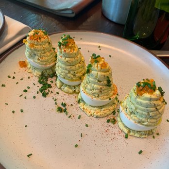 Yardbird - Tasty deviled eggs but 4 for like $16 - Southern Near Me - Dallas, Texas Yardbird - Tasty deviled eggs but 4 for like $16 - Southern Near Me - Dallas, Texas