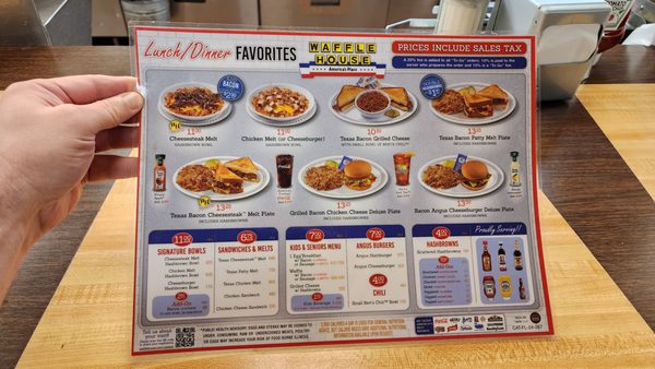 Menu photo 2 Waffle House Pensacola, FL