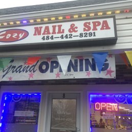 Exterior outside entrance of Cozy Nail & Spa - Grand opening - Media, Pennsylvania Exterior outside entrance of Cozy Nail & Spa - Grand opening - Media, Pennsylvania