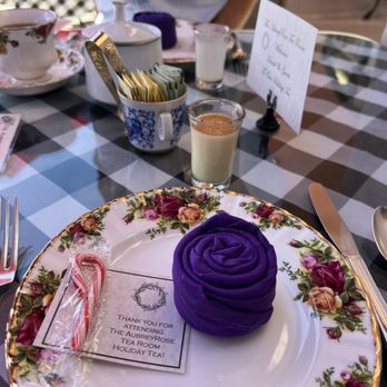 Aubrey Rose Tea Room - Nice plates and welcome - Tea Rooms Near Me - La Mesa, California