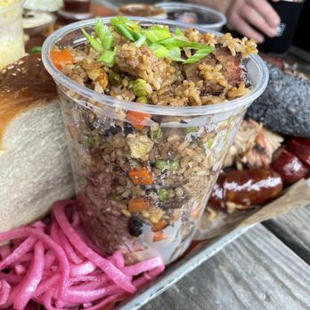 Jon G's Barbecue - Quart of fried rice 10/10 - Barbeque Near Me - Peachland, North Carolina Jon G's Barbecue - Quart of fried rice 10/10 - Barbeque Near Me - Peachland, North Carolina