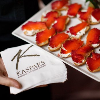 Kaspars Catering & Events - Beet-Cured Salmon Crostini - Caterers Near Me - Seattle, Washington