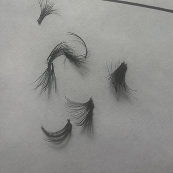 Trish's Lashes - All my lashes that fell off within a week - Hair Salons Near Me - La Quinta, California