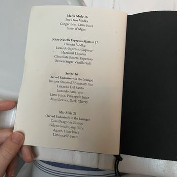 Timbr - cocktail menu - New American Near Me - Fort Lauderdale, Florida